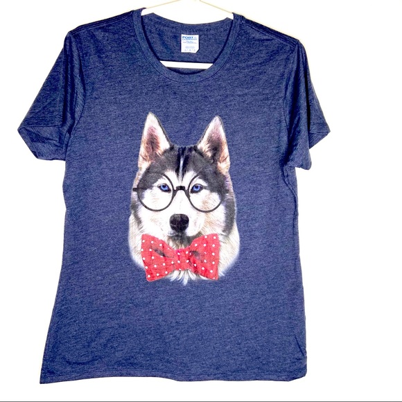 Other - Dapper Dog Siberian Husky Blue T-shirt